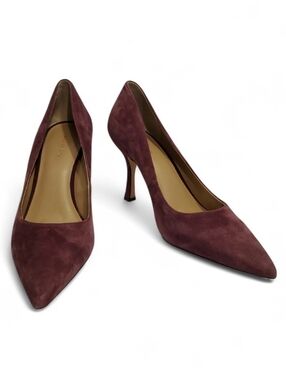 Ann Taylor Women's Mila Plum Purple Suede Pumps Size 9.5M NWOT'S